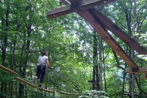 a person standing next to a tree