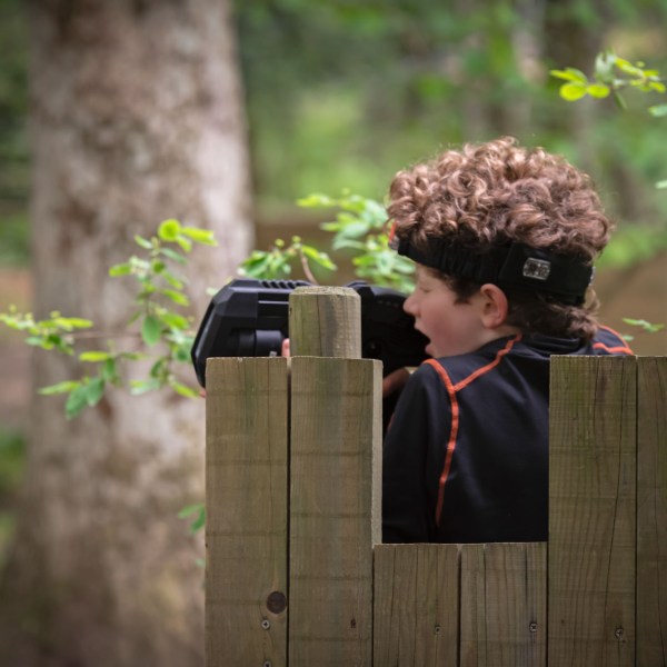 a person talking on a cell phone